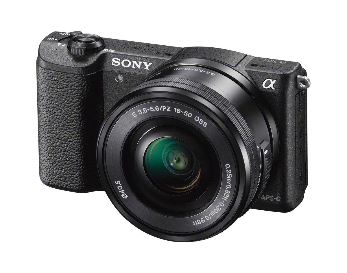 Sony a5100 16-50mm كاميرا رقمية عديمة المرآة مع 3 بوصات إل سي دي قابلة للطي (أسود)