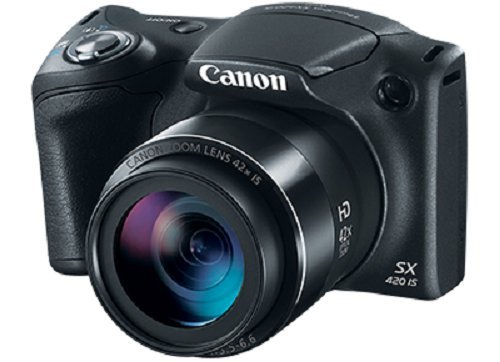 Canon PowerShot SX420 IS (أسود) مع زووم بصري 42x وواي فاي مدمج