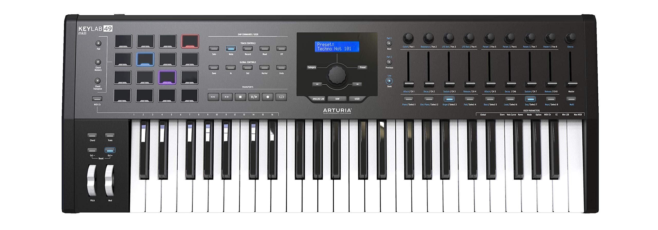 Arturia KeyLab MkII - وحدة تحكم لوحة مفاتيح USB MIDI نص...