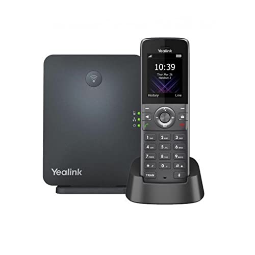 Yealink حزمة هاتف W73P IP DECT W73H مع قاعدة W70...