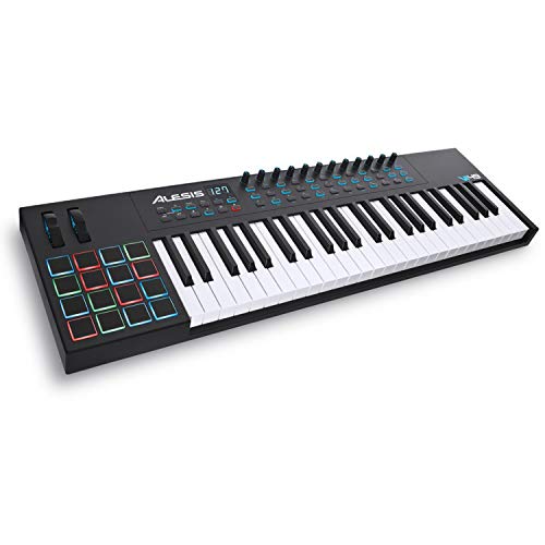  Alesis VI49 | يتضمن 49 مفتاح تحكم لوحة مفاتيح USB MIDI مع 16 وسادة و 16 مقبض قابل للتخصيص و 48 زرًا وبرنامج إنتاج MIDI Out Plus ذو 5...