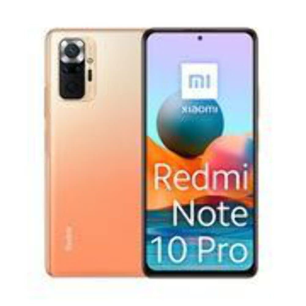  Xiaomi Redmi Note 10 Pro Dual 128GB 6GB RAM مفتوح في المصنع (GSM فقط | لا CDMA - غير متوافق مع Verizon / Sprint) الإصدار الدولي - التدرج البرونزي...