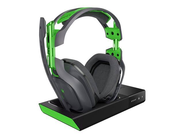 ASTRO Gaming سماعة الألعاب اللاسلكية A50 Dolby - أسود / أخضر - Xbox One + PC