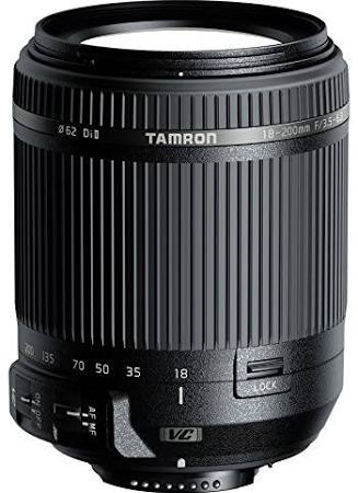 Tamron عدسة AF 18-200mm F / 3.5-6.3 Di-II VC All-In-One Zoom لكاميرا Nikon APS-C Digital SLR