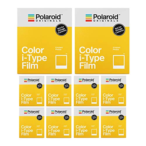 Polaroid Originals فيلم فوري ملون قياسي لكاميرات i-Type (80 درجة تعريض) (4XX10)