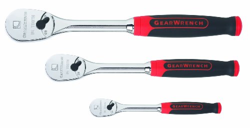 Gearwrench طقم راتشيت برأس مرن ملمع كامل من Drive Tooth