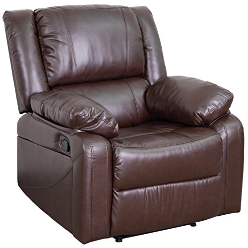 Flash Furniture كرسي BT-70597-1-BN-GG من الجلد البني سل...