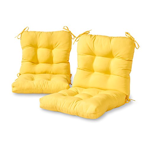 Greendale Home Fashions AZ6815S2-SUNBEAM وسادة كرسي للأماكن الخارجية Sunburst (مجموعة من 2)