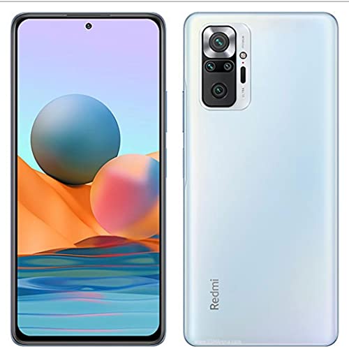  Xiaomi هاتف Redmi Note 10 Pro | 128 جيجا بايت 6 جيجا رام | مفتوح من المصنع (GSM فقط | غير متوافق مع Verizon / Sprint) | النموذج الدولي (أزرق...