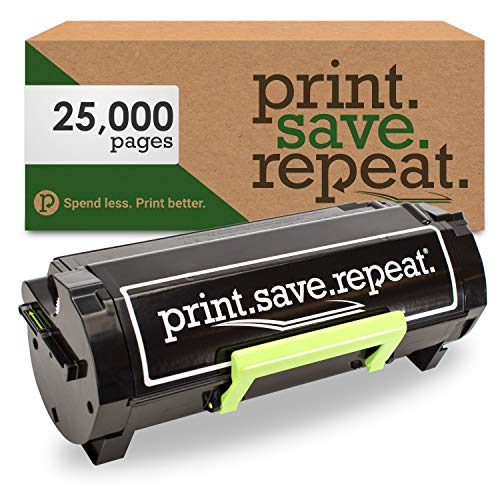  Print.Save.Repeat. خرطوشة حبر ليكسمارك 56F1U00 فائقة الإنتاجية مُعاد تصنيعها لطابعة الليزر MS521 و MS621 و MS622 و MX521 و MX522 و MX622 [25000...