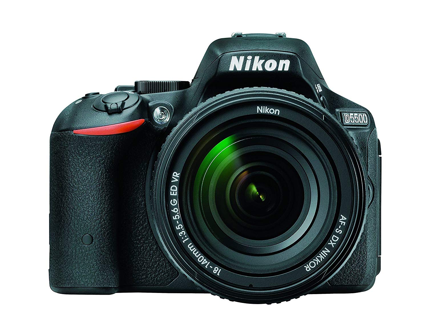Nikon D5500 DX-format Digital SLR w / 18-140mm VR Kit (أسود)