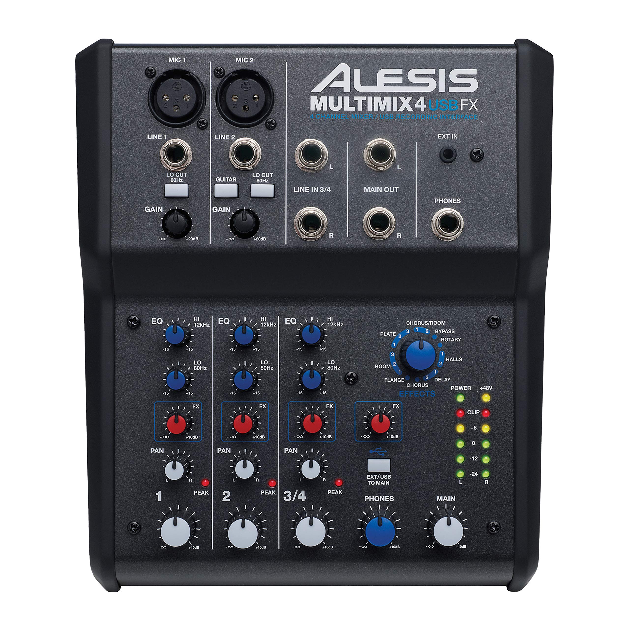 Alesis MultiMix USB FX | قناة خلاط مع المؤثرات وواجهة صوت USB