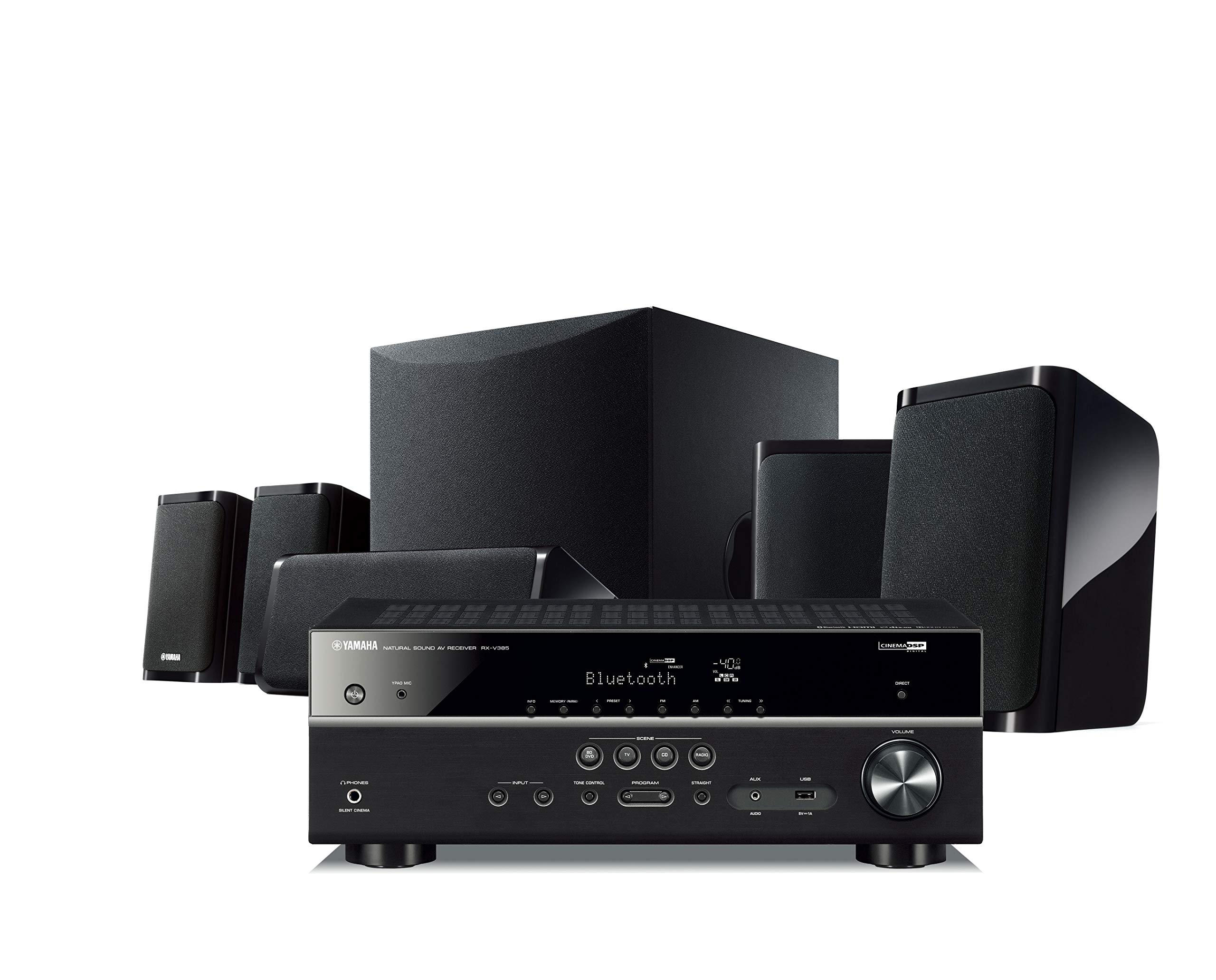 Yamaha Audio YHT-4950U 4K Ultra HD نظام المسرح المنزلي 5.1 قناة مع Bluetooth