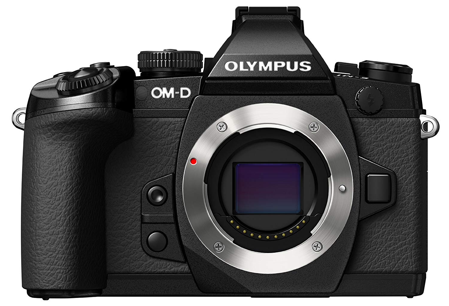 Olympus كاميرا OM-D E-M1 الرقمية بدون مرآة بدقة 16 ميجابكسل و 3 بوصات LCD (الهيكل فقط) (أسود)