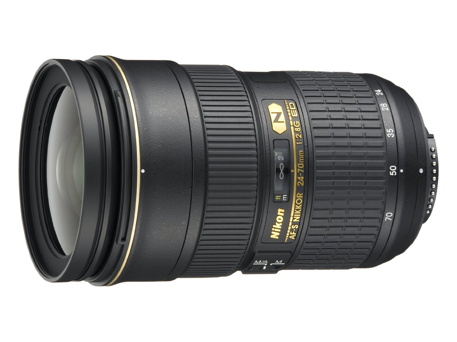 Nikon AF-S FX NIKKOR 24-70mm f / 2.8G ED عدسة تكبير مع تركيز تلقائي لكاميرات DSLR