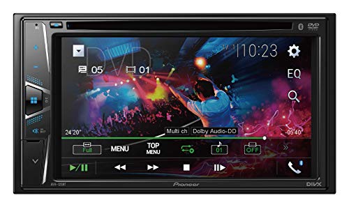 Pioneer AVH-120BT 6.2 بوصة مزدوجة الدين دي في دي / MP3 / مشغل أقراص مضغوطة مع شاشة تعمل باللمس بلوتوث.