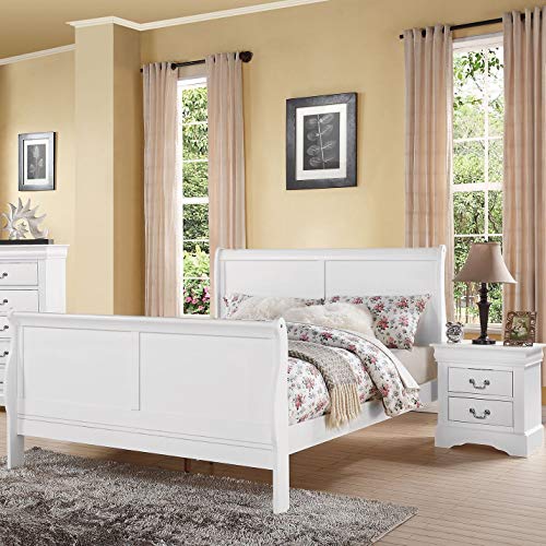 Acme Furniture ACME Louis Philippe III سرير كوين - 24500Q - أبيض