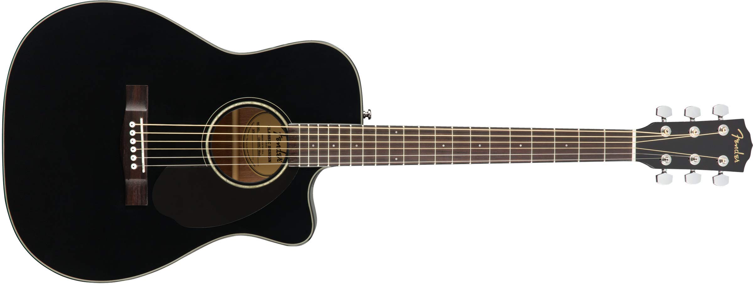 Fender CC-60SCE جيتار أكوستيك للحفلات - أسود