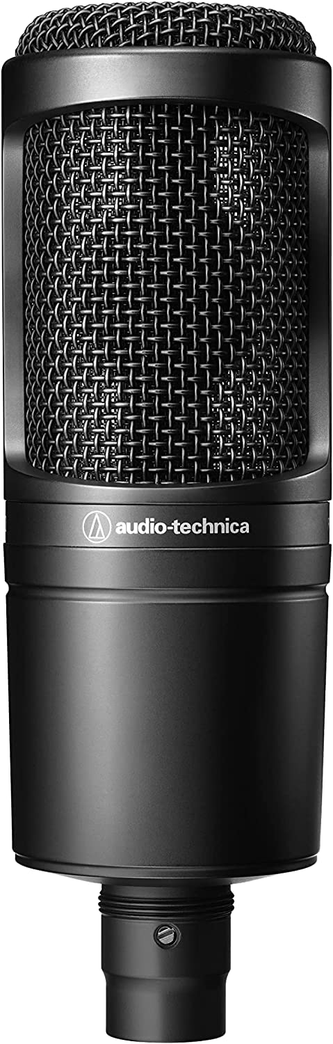 audio-technica ميكروفون ستوديو XLR بمكثف قلبي AT2020
