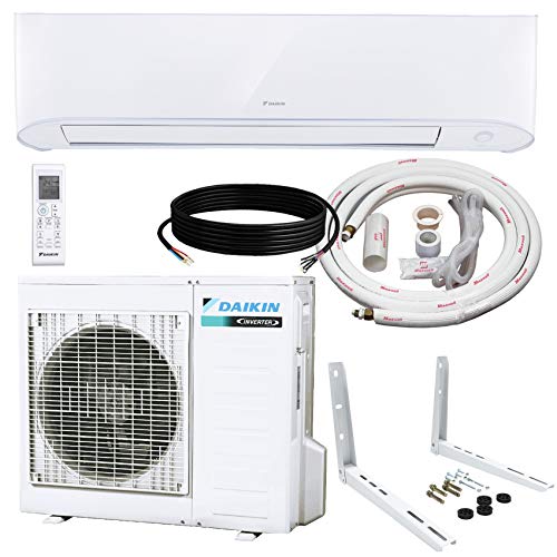  DAIKIN 18000 وحدة حرارية بريطانية 17 SEER نظام مضخة حرارية مجهرية صغيرة مثبتة على الحائط بدون مجاري هواء مجموعة التثبيت...