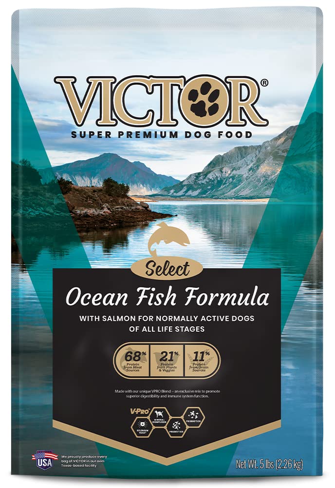 Victor اختيار طعام الكلاب سوبر بريميوم - تركيبة أسماك المحيط