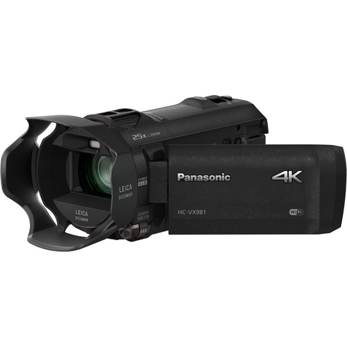 Panasonic باناسونيك HC-VX981 كاميرا فيديو واي فاي 4K الترا اتش دي