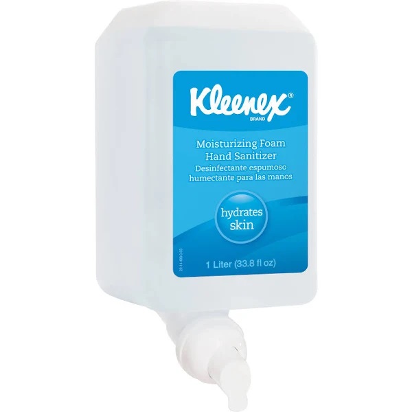 Kleenex معقم اليدين - رغوة - خرطوشة - 0.3 جالون - مرطب - مضاد للبكتيريا - شفاف (عبوة من 6 قطع)