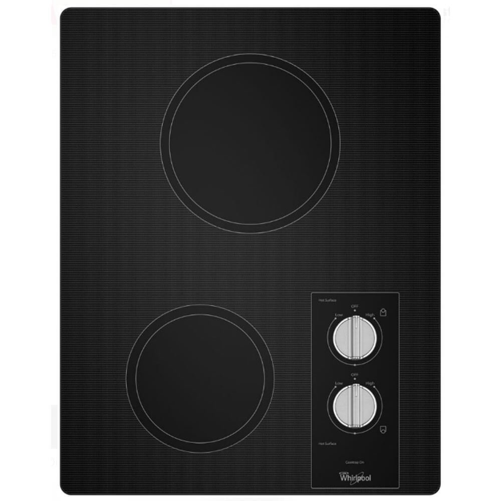 Whirlpool W5CE1522FB 14" Ceramic Cooktop with 2 El...