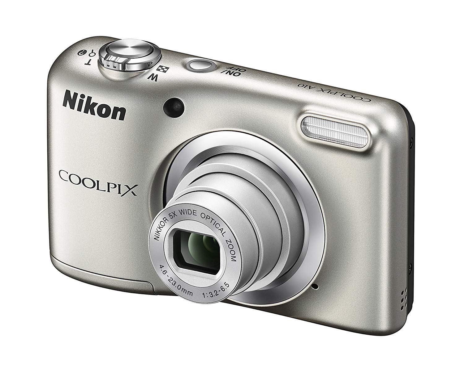 Nikon نيكون COOLPIX A10 16.1MP 5x Zoom NIKKOR Glass Lens Digital Camera - Silver مجدد